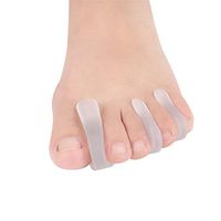 Belloc 2 Pairs Toe Separators - Toe Aligner Orthosis Seperator Separation Toe Design Comb Toe - Hammer Toes Straightener and Bunion Relief Toe Stretchers for Yoga Women Men (S, 0.92)