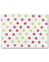 Tissue Paper, Pk & Grn Dots