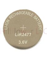 Hillflower 5 Piece LIR2477 2477 CR2477 LM2477 BR2477 Rechargeable Bulk 3.6V Long Duration Lithium Light Prime Battery