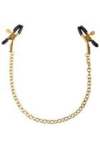 Fetish Fantasy Gold Nipple Chain Clamps