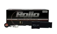 Rollo Eclipse King Size Black Cigarette Tubes, Zen Shooter Injector, with Rolling Paper Depot Lighter Lasso - 3 Item Bundle