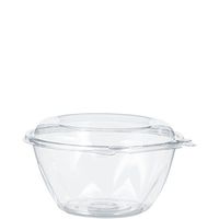 Dart CTR32BD 32 oz. Pet Hinged Bowl, Dome Lid, PET, Clear (Pack of 150)