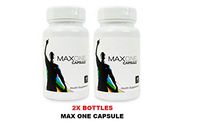 2 Bottles Max One Supplement with Focused Riboceine Fomula Promotes Optimal Level of Glutathione (60 vege Capsules per Bottle)