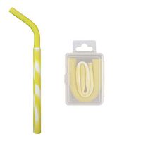 Collapsible Silicone Drinking Straws with Case Holder - Iuhan Clearance Portable Reusable Washable Straws Food Grade Silicone Drinking Bent Foldable Straws (H)