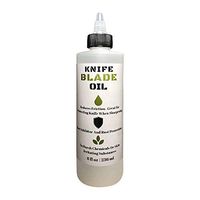 Premium Knife Blade Oil & Honing Oil - 8 Oz - Custom Formulated Food Safe Oil Protects Carbon Steel Knives & Sharpening Stone Ready
