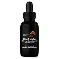 Lifestyles 1031 Good Night Herbal Tincture – Nervous System Support – Musculoskeletal Discomfort - Restlessness and Racing Thoughts - Valerian, Chamomile & Hops - Liquid 2 Fl Oz