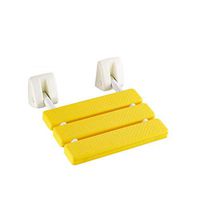 ZHAOYONGLI Bathing Aid for Bathroom Stool Safety Barrier-Free Folding Bathroom Seat Disabled Elderly Wall Stool Bathroom Stool Anti-Skid Shower Stool (Color : Yellow, Size : 322338mm)