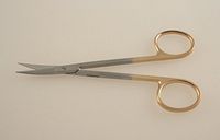 TC Iris Scissors 4.5" Curved Sharp Sharp Points SurgicalExcel