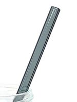 Charcoal Gray Long Straw