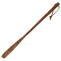 Linshing Extra Long Handle Whole Style Wenge Shoe Horn Kalzer Sturdy Convenient Roping for Hanging Shaped to Fit Your Heel 70cm/27.55’’ Long (E)