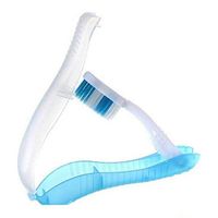 Meidexian888 Foldable Toothbrush,1pc Plastic Durable Mini Outdoor Camping Travel Folding Toothbrush (B)