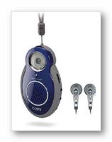 COBY CX-8 BLU AM/FM Radio with Built-In Speaker & Earphones (Discontinued by Manufacturer)