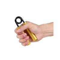 JXLBB Grip Men Professional Forearm Muscle Wrist Force Fitness Finger Force Trainer Arm Home Exercise Finger Metal Knurled Slip Design Hand Strength Training 350 Lbs (Color : Gold)
