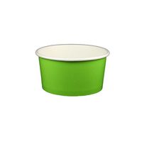 6 oz Yogurt Paper Cups- 1000 Count (Solid Lime Green)
