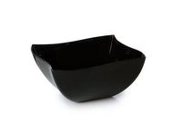 Fineline Settings Wavetrends Black China-Like Square 16 oz. Serving Bowl 80 Pieces