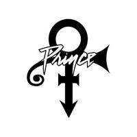 Prince Name and Symbol - Vinyl 5" (Color: Purple) Decal Laptop Tablet Skateboard car Windows Stickers