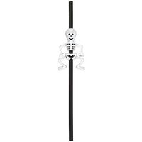 Halloween Party Skeleton Straw (Pack of 6)