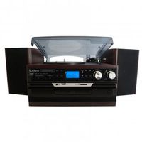 7-in-1 Boytone BT-21DJM-CDSP Full Size 3 Speed Turntable 33/45/78 Rpm, Belt Drive, CD, Cassette Player AM/FM/ USB/SD Slot, Aux Input. Encoding Vinyl & Radio & Cassette To-MP3.