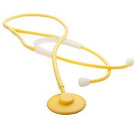 ADC Proscope 665 Ultra Lightweight Adult Disposable Single Use Stethoscope, 32" Length, Yellow (Pack of 10)