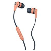 Skullcandy Ink'd 2.0 Wired Earbuds with in-Line Microphone and Remote, Tangle-Reducing Flat Cable, Noise-Isolating Supreme Sound with Powerful Bass and Precision Highs, Blue/Sunset