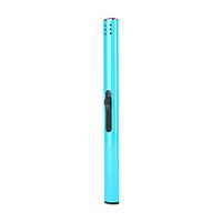 qiguch66 Metal Lighter,Candle Lighter Camping Lighter Grill Lighter USB Lighter,Outdoor Barbecue Charcoal Gas Cooker Stove Kitchen Igniter Gun Lighter Light Blue