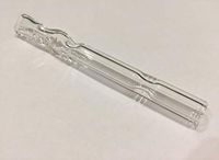 1 Pieces. Glass Filter Tips, Reusable Mouth Glass Rolling Smoking, Medical Glass. (Clear)