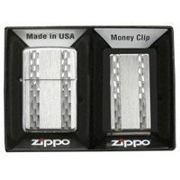 Zippo Emblem/Money Clip Set (Silver, 4 1/2 - Inch x 5 1/2 - Inch)