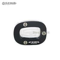 Frames & Fittings for Honda CBR 250R CBR250R CBR250 2017 Motorcycle CNC Side Kickstand Stand Extension Support Plate with Logo Black