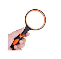 10x Magnifying Glass, 3in Optics HD Glass Lens Handheld Magnifier Glass, for Reading Books Newspaper Maps Coins Jewelry Hobbies Craft Loupe