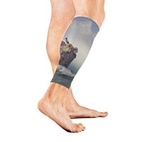 Wild Animals and Birds in Old Boat Calf Compression Sleeve Breathable Leg Socks for Unisex Runner Travelers, Calf Guard for Running, Traveling and Outdoor Sports 1 Pair