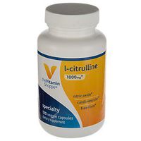 The Vitamin Shoppe LCitrulline 1,000MG, Free Form Antioxidant with Nitric Oxide Production, Supports Cardiovascular Health, Endurance, Stamina Energy (120 Veggie Capsules)
