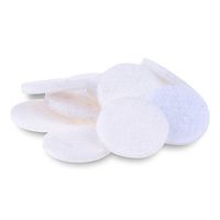 50pcs Round Essential Oil Diffuser Locket Necklace Refill Pads Aromatherapy Diffuser Necklace Replacement Pads Dia.22.5mm(7/8"),White