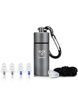 Reusable Concert Ear Plugs, 2 Pairs Tikaton Earplugs Noise Reduction, Tri-Flange Corded Silicone Earplugs for Musician, Concert, Drummer, Percussion, DJ & Clubbing