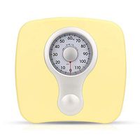 Lcxliga Professional Analog Mechanical Dial Bathroom Scale,Highly Accurate Large Dial Body Scale - Measures Weight 264 Lbs. (Color : Gold)