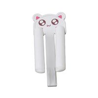 Myhouse Garbage Rubbish Bag Clip Waste Can Trash Bag Clip Lovely Cartoon Clip (white)