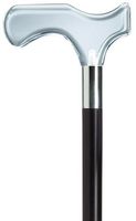 Harvy Men's Derby Black Shaft Lucite Cane