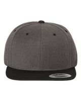 Yupoong. Dark Heather/ Black. Adjustable. 6089M. 08436590025024