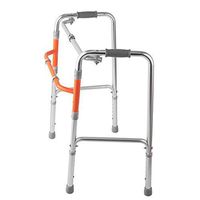 Walker Four-legged Elderly Walker Crutches Rehabilitation Walking Frame Assisted Walking Adjustableelderly Walking Aid, Four-legged Walker, Crutches Can Be Folded Folding Mobility Walking