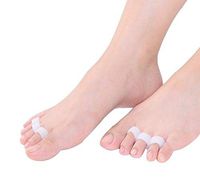 DUORUI 3 Pairs Gel Hammer Toe Pads, Overlapping Toes, Toe Straightener, Pain Relief for Curled Toe