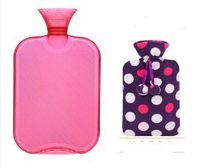 Hot water bottle Hot water bottle red Children hot water bottle Hot water bottle pvc Hot water bottle explosion-proof.8l-redV