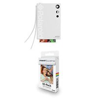 Polaroid Mint Instant Print Digital Camera (White) with Polaroid 2x3ʺ Premium Zink Zero Photo Paper 50-Pack