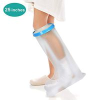 Adult Leg Cast Cover for Shower and Bath, Waterproof Cast Bag Keeps Bandage Dry Protect Knee Calf Ankle Foot - Upgrade Watertight Materials, Size 25 Inches