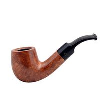 Gasparini Mignon Petite Briar Pocket Size Bent Billiard Light Brown Tobacco Smoking Pipe