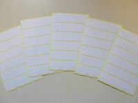 Minilabel White Paper Stickers, 76X18mm Rectangle, 30 Labels, Economy Pack