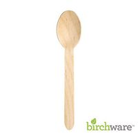 Birchware Classic - Compostable Wooden Spoons, Biodegradable Party Supplies for Any Graduation, Luau, Fiesta, Tea Party, and More, Craft Supplies for Kids and Adults - (100 Spoons)