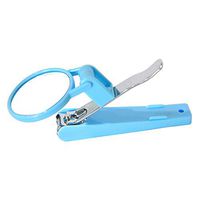 ElectroOptix Nail Clippers Magnifier, Household Stainless Steel Elderly Nail Clippers with Folding Magnifying Glass and Baby Safety Nail Care Anti-Splash Design (Diameter: 4CM)