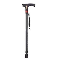 ZSH-GZ Folding Canes, Such as LEDs, Lightly Adjustable Canes, for Balance, Mobile Assist, Grey Marble, for Men, Women, Arthritis, Seniors and The Elderly, Smart Cane Radio