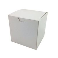 Black Cat Avenue 4"x4"x4" White Gloss Gift Boxes 20 Count
