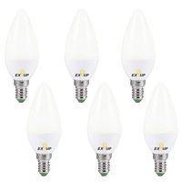 Rosiest LED Household Light Bulb Ultra Bright Indoor Household Living Room Lamp Down Light Soft Instant Start Led Bulb 5W E14(6PCS)