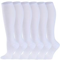 Sooverki 6 Pack Compression Socks (15-20mmHg) for Women & Men - Best Medical,Running,Travel,Nurse Socks